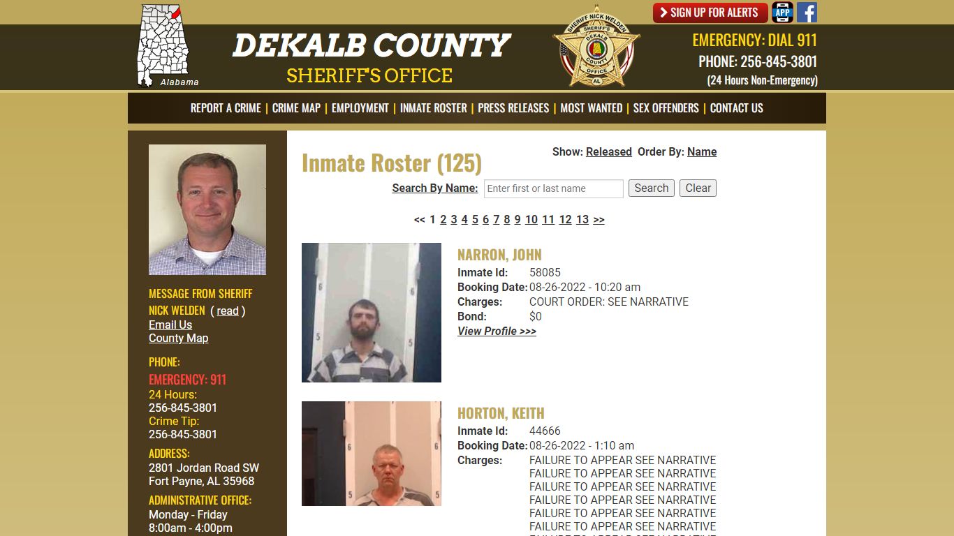 Inmate Roster - DeKalb County Sheriff's Office