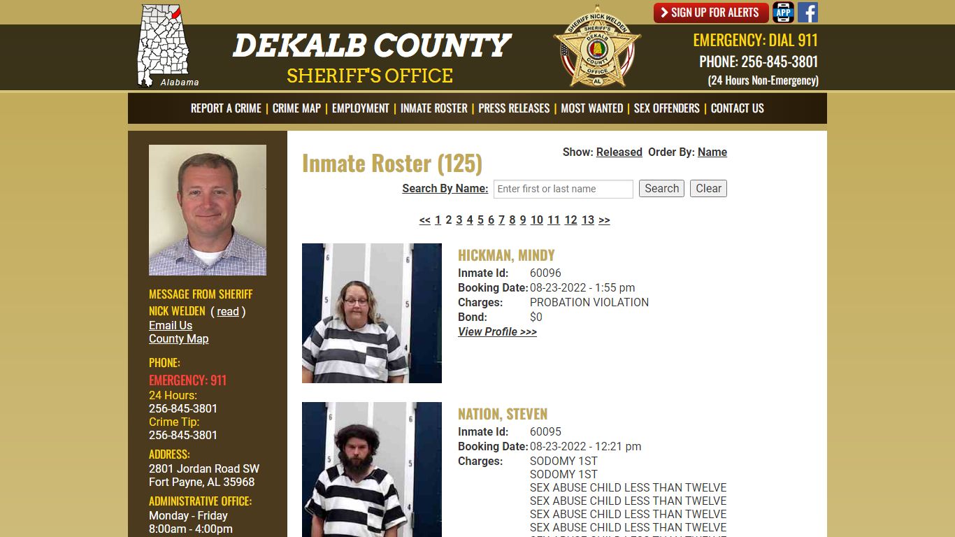 Inmate Roster - DeKalb County Sheriff's Office